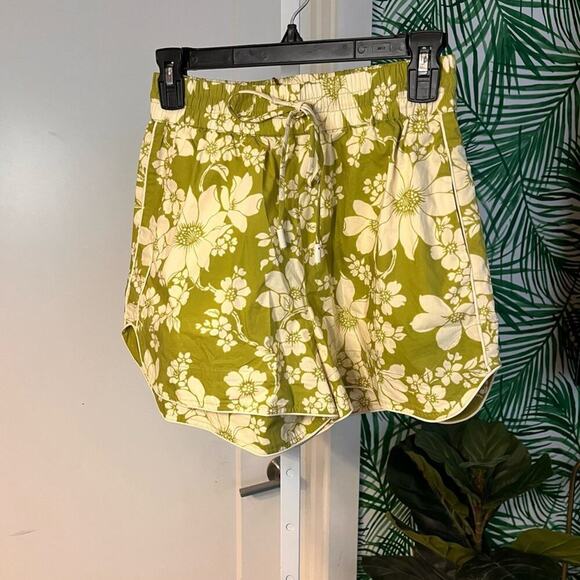 NWT Alemais Green Floral Leisa Shorts Size 2 MSRP $225 Elastic Drawstrin… - Picture 12 of 13